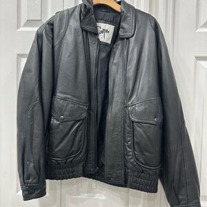 Men’s COOPER COLLECTION Leather Bomber Jacket